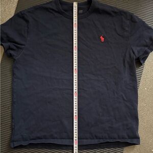 Polo by Ralph Lauren Men's Navy Tee with Red Logo